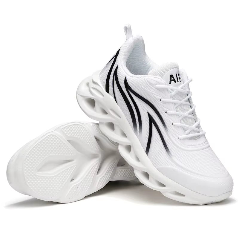 Fashion Running Shoes for Men Breathable Sneakers Knit Athletic Blade Cushioning Jogging Trainers Lightweight Sports Shoes Man