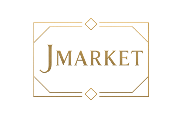 JMarket in black and gold